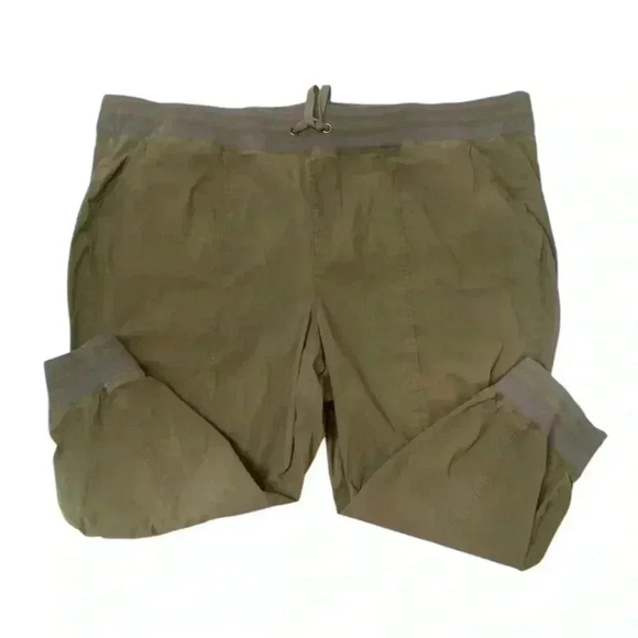 Torrid Feel The Fit Jogger Pant Women's Plus Size 5S Stretch Poplin Olive Green - Picture 1 of 9